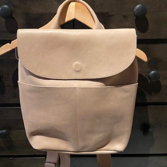 Able Ella Tan Leather Backpack - Magnolia - Picture 6 of 6